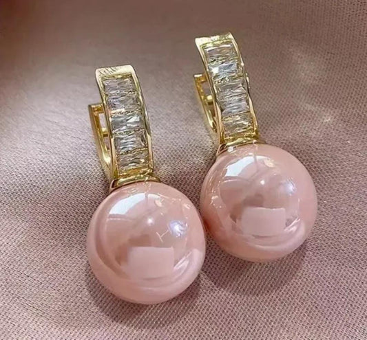 Pendientes de Perla con Circonios elegantes